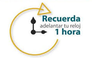 Horario de verano desde el próximo domingo 12 de marzo