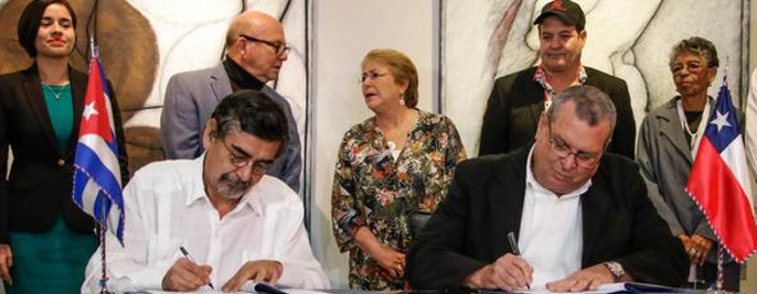 Cuba y Chile firman convenio de cooperación en ámbito audiovisual