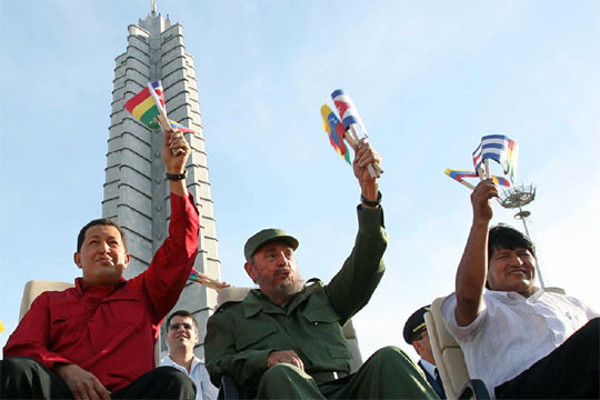 Foto: Tomada de El País Presidente boliviano rememora amistad entre Fidel y Chávez