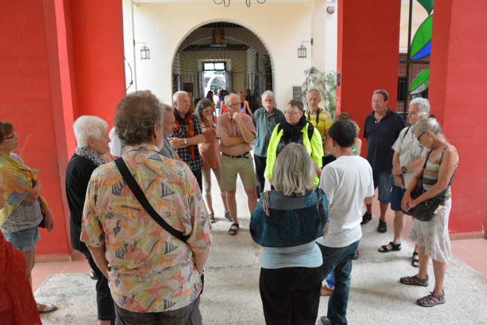 En la Academia de Artes Vicentina de la Torre pudieron intercambiar con estudiantes y profesores. Fotos: Otilio Rivero Delgado/ Adelante Grupo de amistad Cuba-Suecia visita Camagüey