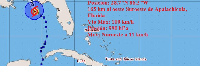 Alberto reduce su velocidad y se acerca a La Florida