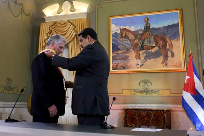 Cuban President Diaz-Canel awarded Libertadores Order in Venezuela