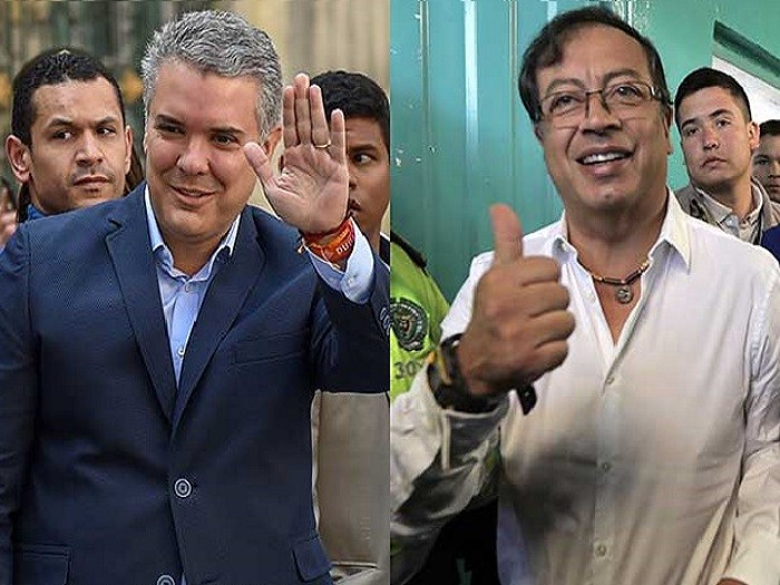 Iván Duque y Gustavo Petro disputarán la segunda vuelta en Colombia. Foto: tomada de El Popular Colombia en encrucijada histórica