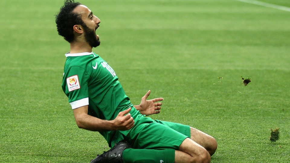 Mohammad Al Sahlawi intentará sostener el ritmo goleador que mantuvo con Arabia Saudita en la etapa eliminatoria. Foto: Tomada de fifa.com