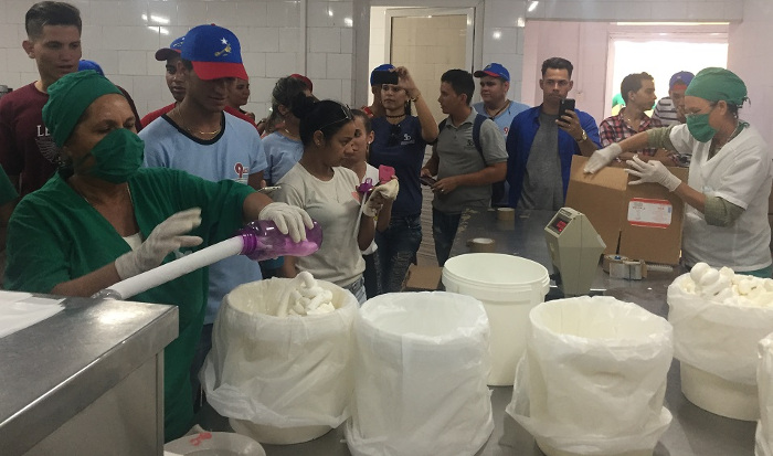 Producción de helados.