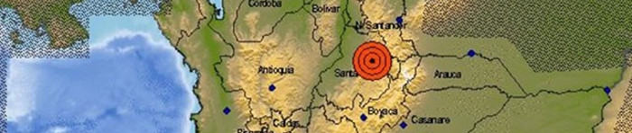 Sismo de 5,8 grados en Colombia
