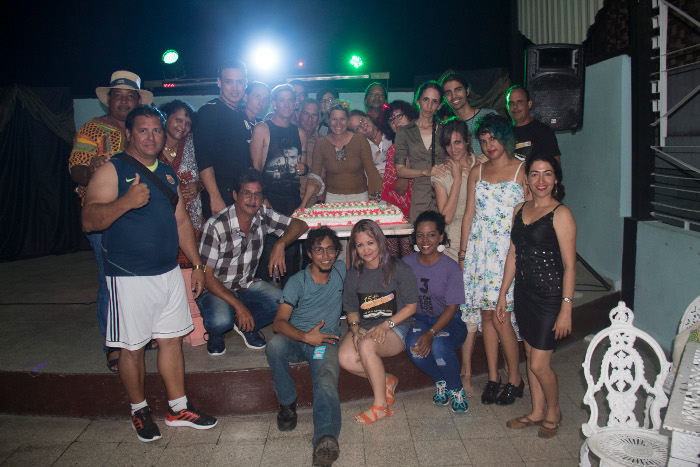 Los “cruzados” celebraron la edición quince con cake y todo, en la Casa del Joven Creador. Foto:Alberto Santos