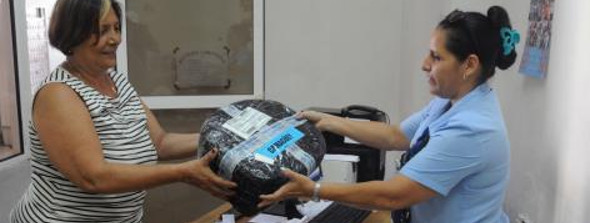 Aceptación en Camagüey del servicio de bultos postales