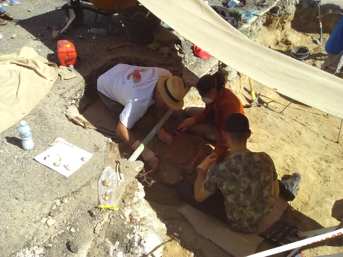 Encuentran restos humanos en excavación arqueológica