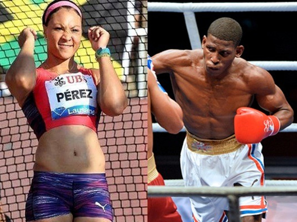 La discóbola santiaguera Yaimé Pérez y el boxeador matancero Andy Cruz 