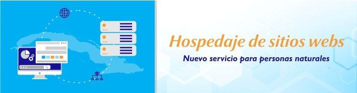 ETECSA offers web hosting services for natural persons