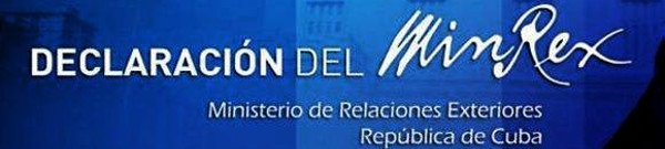 Declaración del Ministerio de Relaciones Exteriores