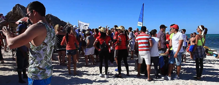 Balneario Santa Lucía en semana festiva por el amor