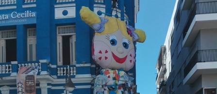 The world´s largest rag doll on exhibition in Camagüey