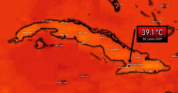 New record in Cuba, 39.1 Celsius! 