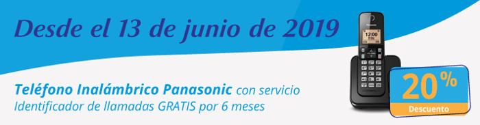 Venta de teléfonos inalámbricos en moneda nacional