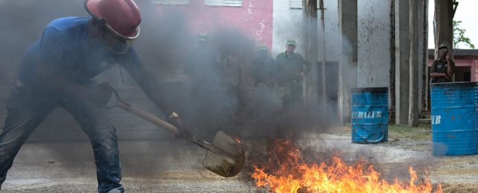 Competencia de Brigadas Contra Incendio en Camagüey