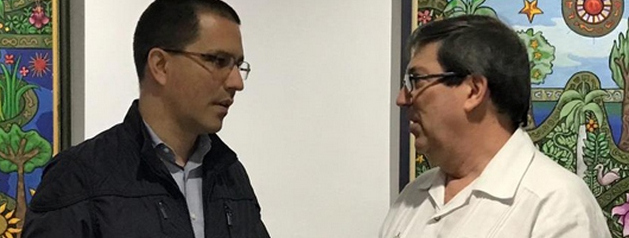 Recibe Bruno Rodríguez a Canciller venezolano
