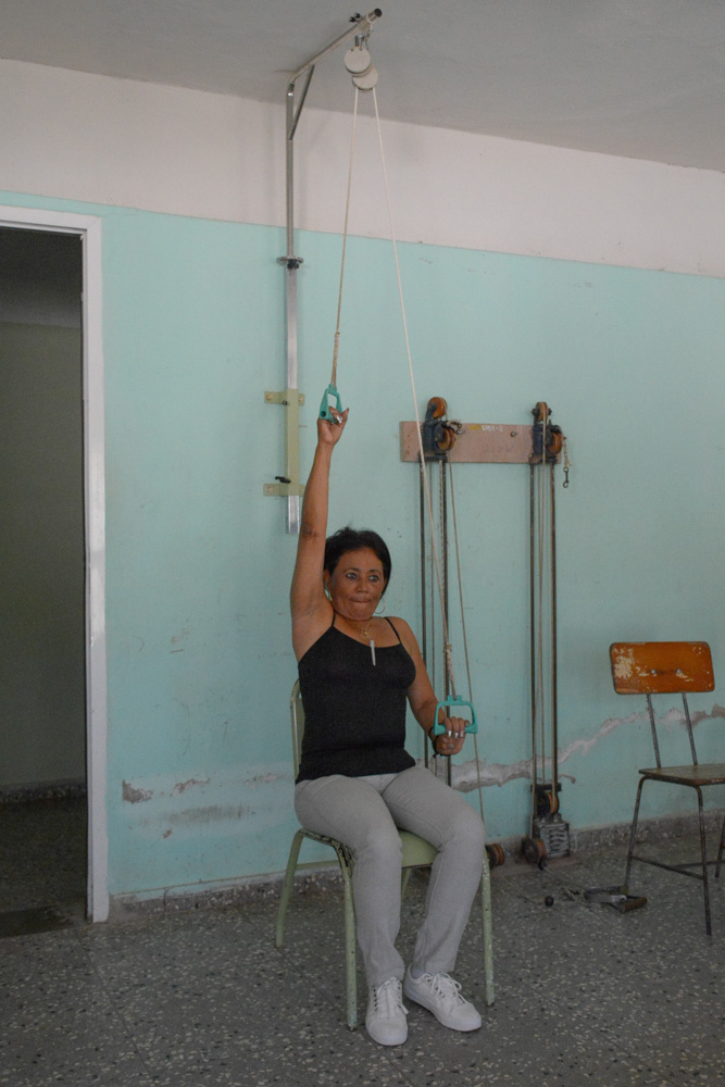  Blanca Marisí, luego de un mes de rehabilitación dice notar la mejoría y se siente en familia.Foto: Alejandro Rodríguez Leiva/Adelante