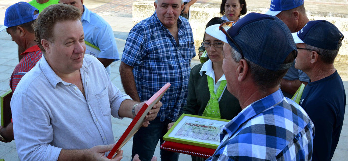 Quitarse sombrero o gorra ante la caña de azúcar
