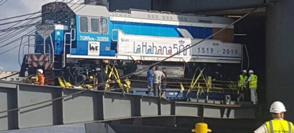 En Cuba nuevo lote de locomotoras rusas
