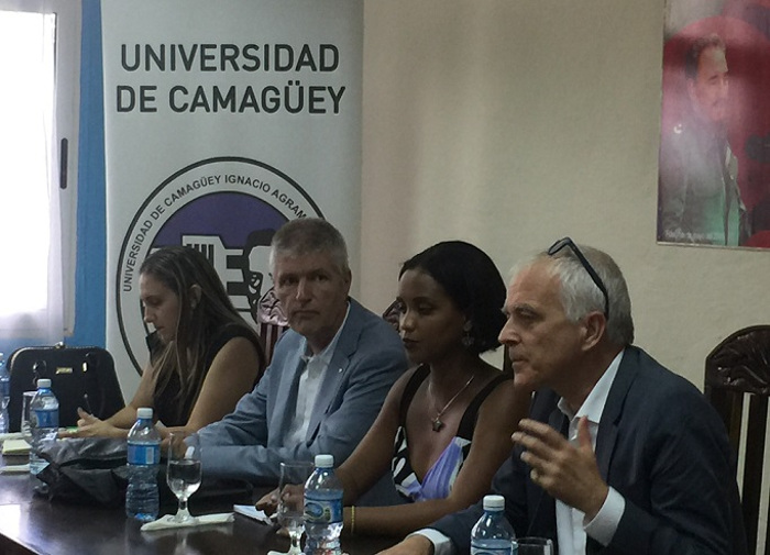 Delegación belga visita la Universidad de Camagüey