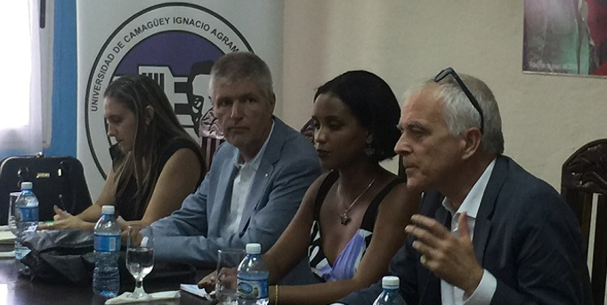 Delegación belga visita la Universidad de Camagüey