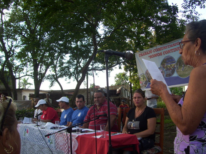 A esta electora de Camalote quién le puede hacer cuento de cómo era el barrio Álvaro Reynoso antes del triunfo de la Revolución.