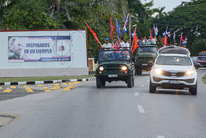 Entrada de la Caravana de la Libertad a Camagüey, el 4 de enero del 2020. Fotos: Leandro Pérez Pérez / Adelante Vigencia de la Caravana de la Libertad