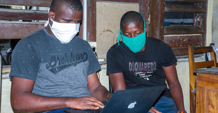 At home, the university students