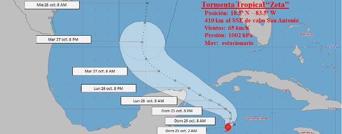 Zeta: nueva tormenta tropical