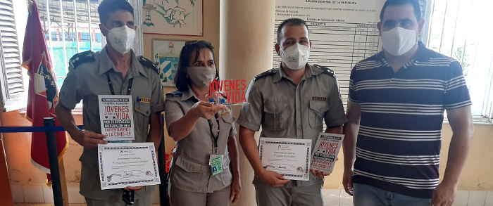 Jóvenes por la Vida prestigian la Aduana en Camagüey