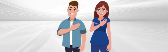 Mejor saludar con la mano en el corazón