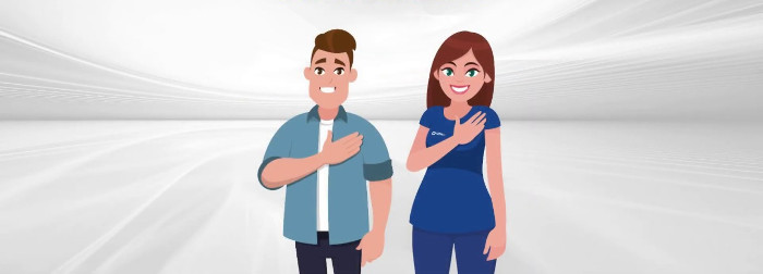 Mejor saludar con la mano en el corazón