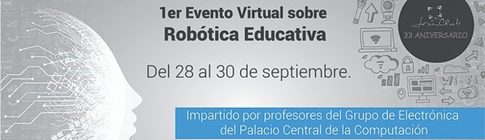 Abierta convocatoria a primer evento virtual sobre robótica educativa