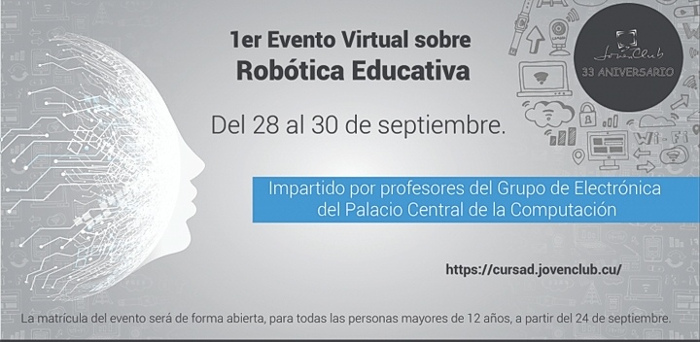 Abierta convocatoria a primer evento virtual sobre robótica educativa