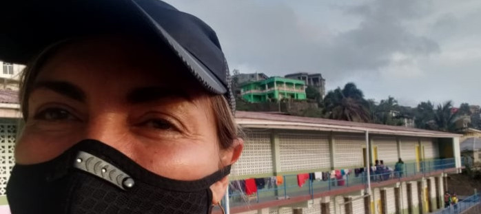 En medio del volcán La soufriere, solidaridad cubana (+Video)