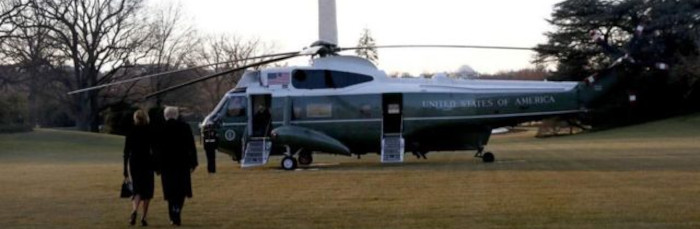 Salió Trump de la Casa Blanca