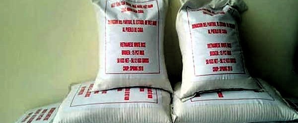 Dona Vietnam 12 000 toneladas de arroz a Cuba
