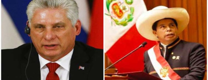 Sostienen conversación telefónica presidentes de Cuba y Perú