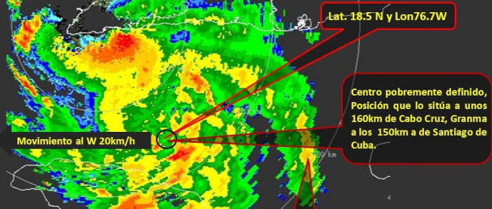 Tormenta Tropical Elsa avistada desde el Centro de Meteorología provincial (+audio)