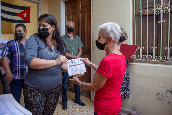 Xiomara Moreno Navarro, Vanguardia del centro,  recibe el reconocimiento