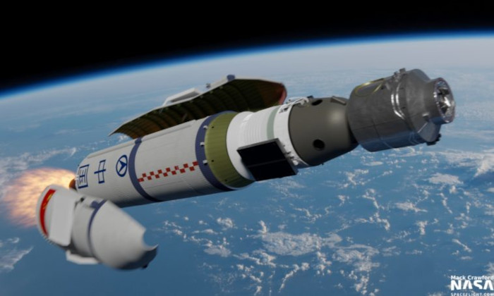 Foto: tomada de ezanime.net Astronautas chinos hacia a su estación espacial