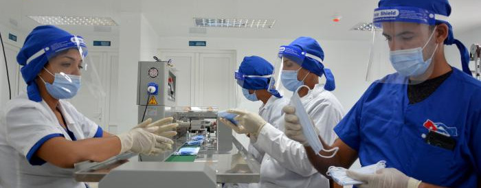 Planta de producción de insumos médicos de protección contra la COVID-19
