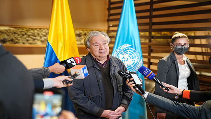Foto: Tomada de telesurtv.net Resalta António Guterres tracendencia del Acuerdo de Paz en Colombia