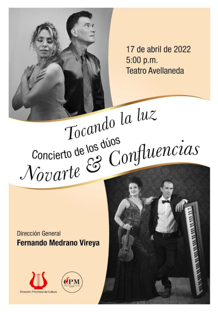 Próximo concierto de los dúos Novarte y Confluencias