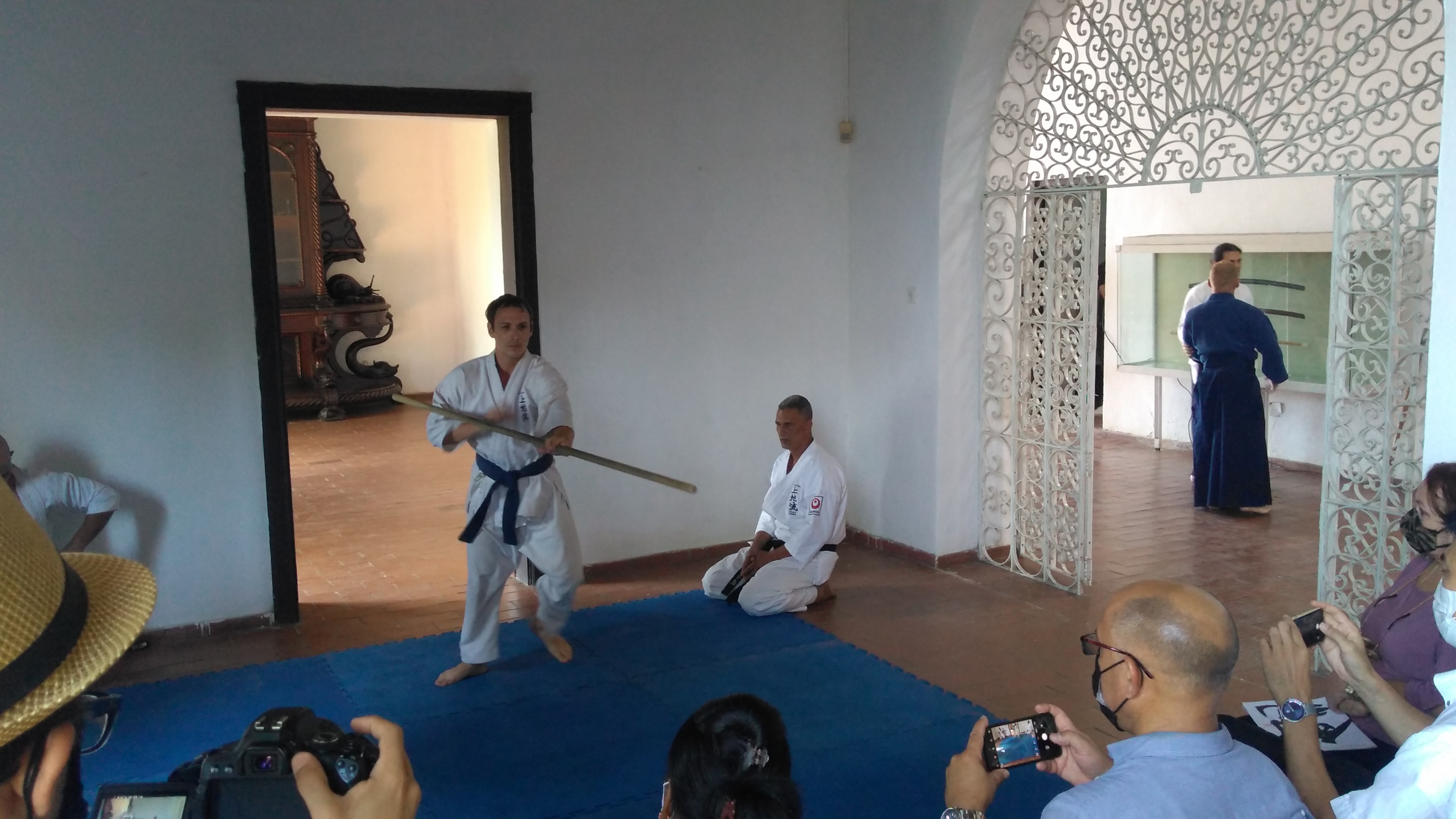 Las escuelas de artes marciales de kendo, karate y aikido realizaron exhibiciones.