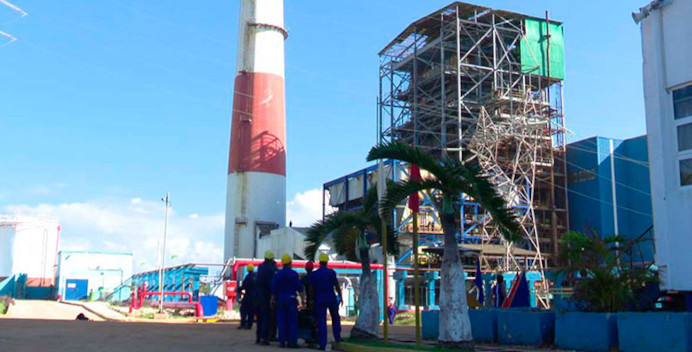 Salida imprevista de Termoeléctica Antonio Guiteras