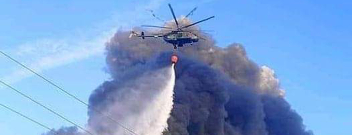 Enfrentamiento al incendio de Matanzas en su cuarto día
