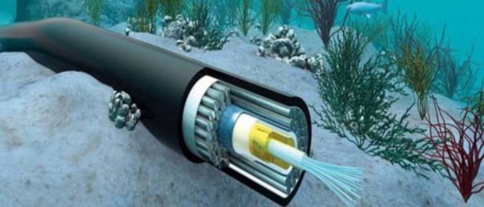 En proyecto cable submarino de fibra óptica 
